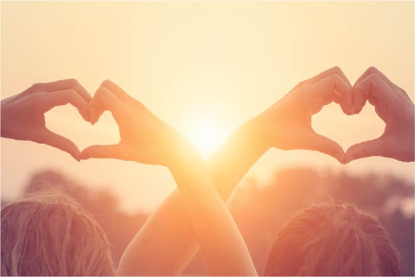 Hands making a heart
