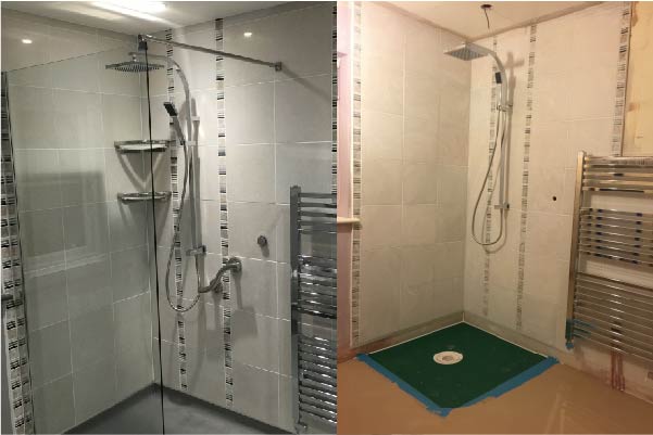 Disabled adapted ensuite bathroom