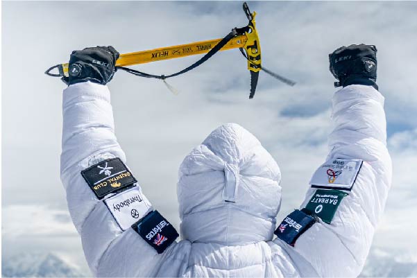 Hari at the summit of Mount Everest