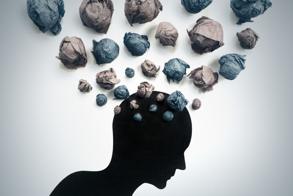 brain with thoughts of suicide