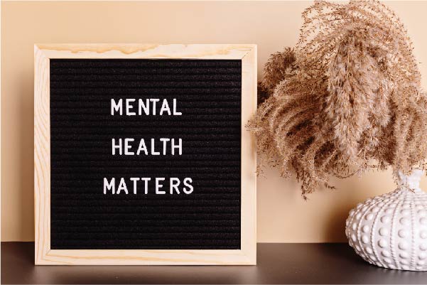 Mental health matters sign