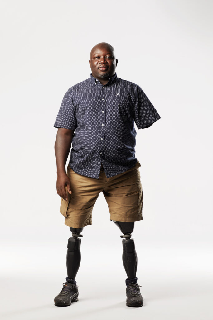 Limbless veteran supported by Blesma