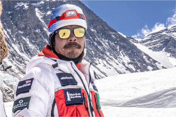 Hari Budha Magar on his Everest expedition 