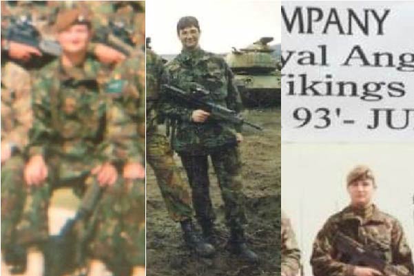 Collage of different images of army veteran Colin.